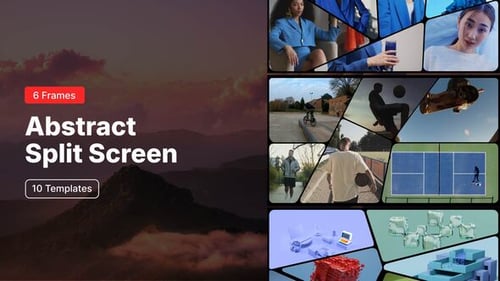 Abstract Split Screen – 6 Frames