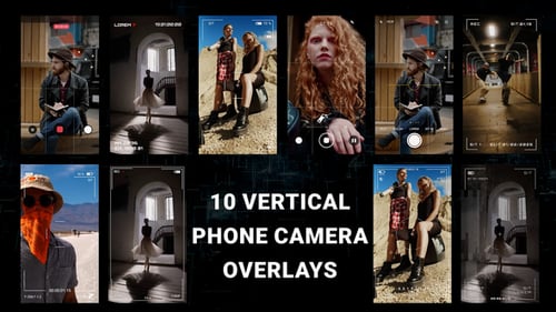 Vertical Phone Camera Overlays AE