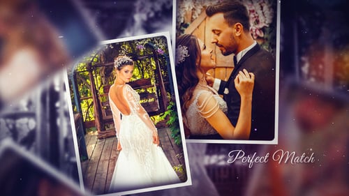 Romantic Wedding Photo Slideshow with Elegant Titles