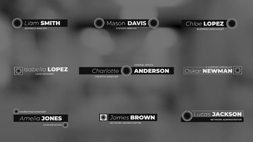 Modern Lower Thirds DaVinci Resolve Template.