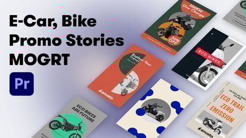 ECO Car and Bike Marketing Stories Mogrt