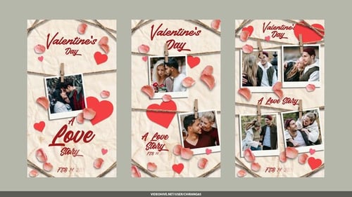 Animated Romantic Photo Story for Valentine's Day