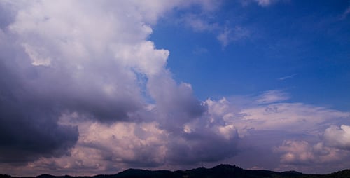 Dramatic Cloud Time Lapse Over Landscape