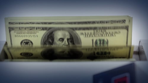 Electronic Money Counter Tallies US Currency