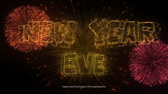 Dynamic Firework Text Reveal for Festive Celebration Intros, Titles ft ...