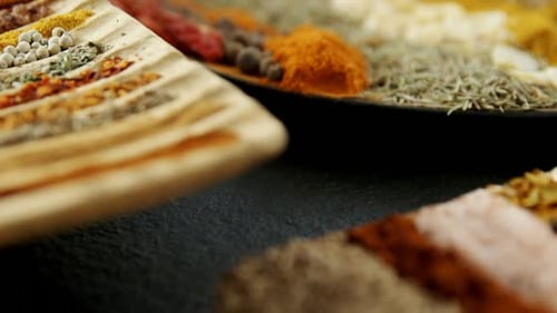 Assortment of Bright and Flavorful Spices