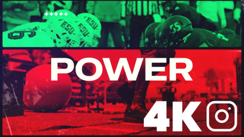 Energetic Sports Opener with Kinetic Typography and Glitch Effects