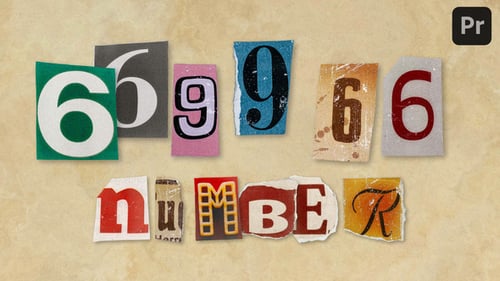 Ransom Letters - 6 Number