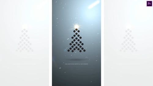 Animated Dot Christmas Tree Greeting Title Reveal
