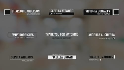 Clean Modern Lower Thirds Titles for Professional Video Projects