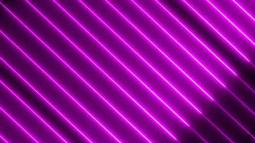 Animated Glowing Purple Neon Lines Motion Background