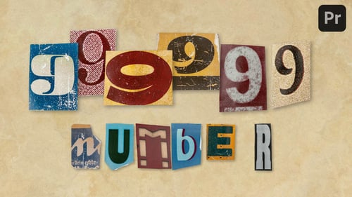 Animated Ransom Letter Collage Text Toolkit