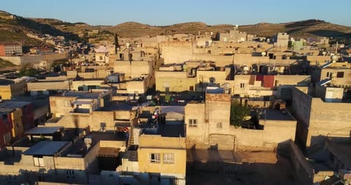 City And Roofs Aerial View