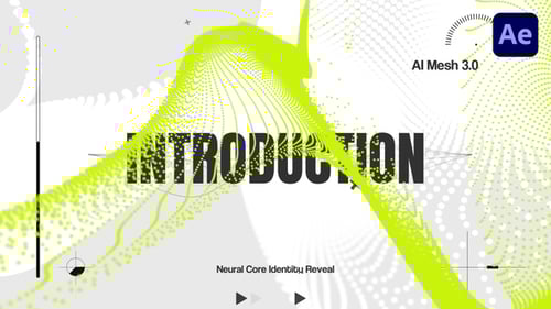 Futuristic Digital Mesh Logo Reveal