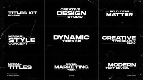 Minimal Titles Pack | FCPX & Apple Motion