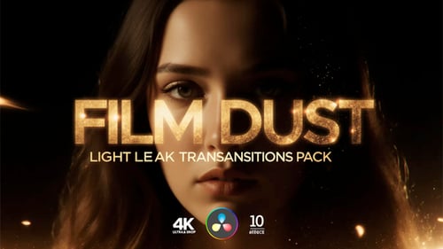 Dust Light Leak Transitions Pack DaVinci Resolve