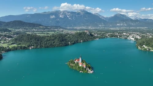 Resort Lake Bled Summer Vacation