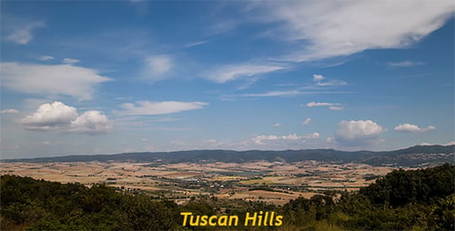 Hügel der Toskana