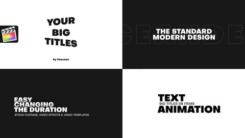 Modern Kinetic Typography Text Animations for Titles