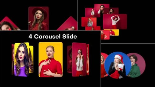 Dynamic Carousel Image and Video Presentation