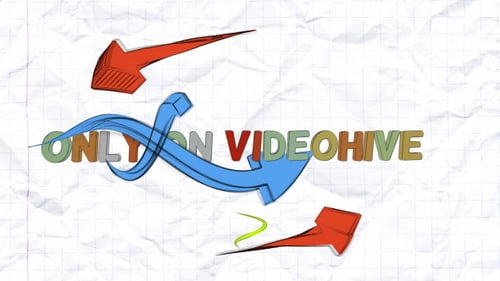 Dynamic Hand Drawn Sketch Arrows and Lines Transitions