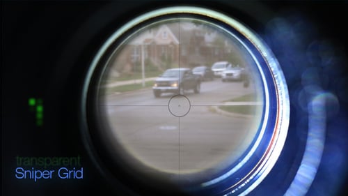 Digital Scope Lens View Reveals Content