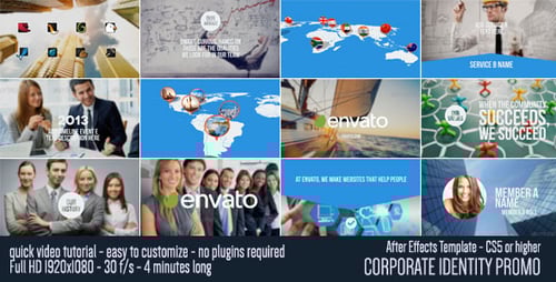 Modern Corporate Presentation with Dynamic Text Reveals
