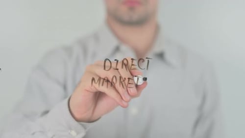 Writing Direct Marketing on Glass Surface