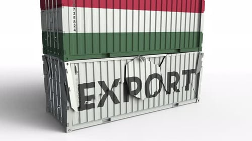 Export Shipping Container Breaks to Reveal Image
