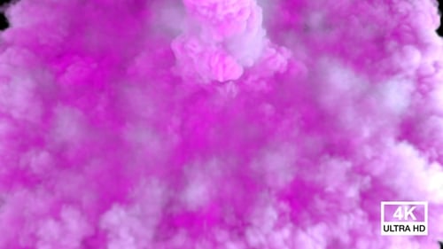 Diffusion et diffusion de fumée colorée 4K