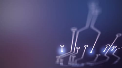 Création de voies de circuits imprimés, communication numérique conceptuelle ou réseau.