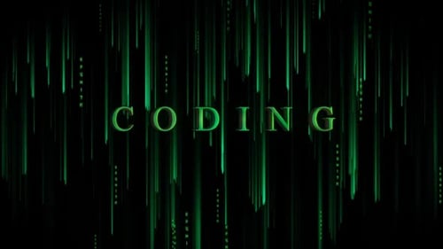 Codificação digital de fundo cibernético