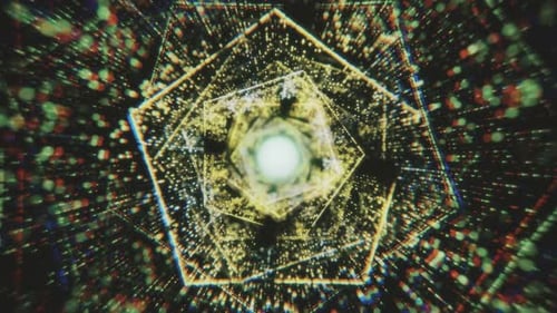 Digital tunnel of network with particles