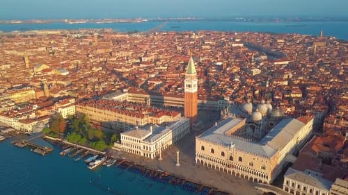 Aerial View of Venice, St Mark.