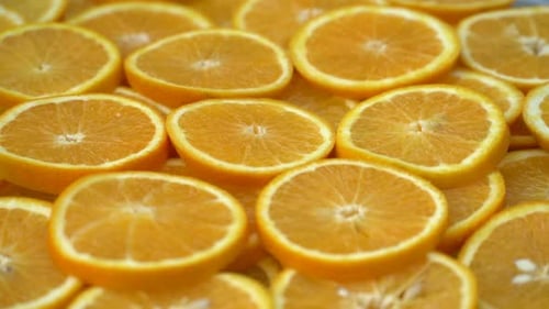 Rotate Fresh Citrus Oranges Fruits