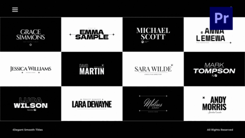 Títulos elegantes y lisos /Pr