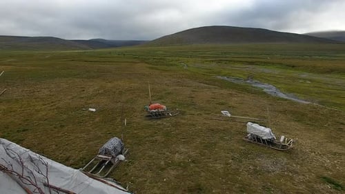 Housing For Reindeer Herders In Tundra