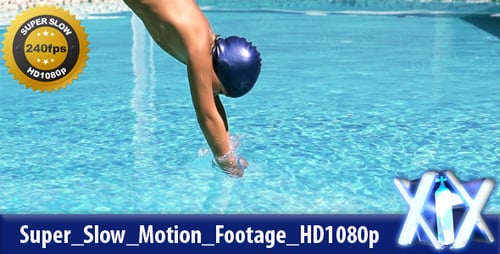 Boy Jumping In Pool