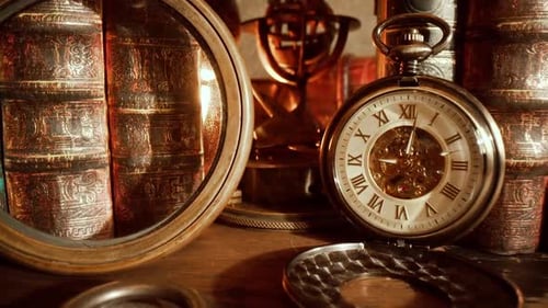 Alte Taschenuhr Vintage Stillleben