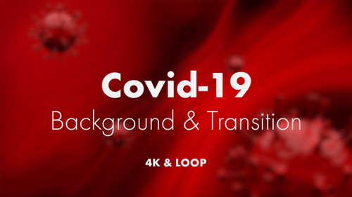 Animated 3D Red Coronavirus Particles Medical Background Loop