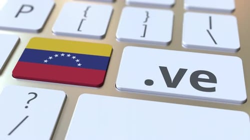 Venezuelan Domain .Ve and Flag of Venezuela on the Buttons
