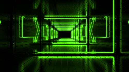 Loop Green Lighted Tunnel