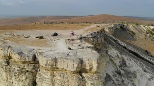 Aerial View of White Rock Crimean Peninsula