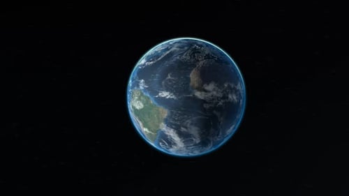 Journey through the solar system with the zoom on the Earth. Astronomy concept.