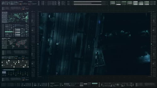 Futuristic Satellite Surveillance HUD 02