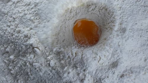 Yolk Falls Into Flour 10