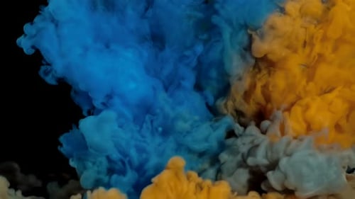 Bright Paints Mixture Pattern