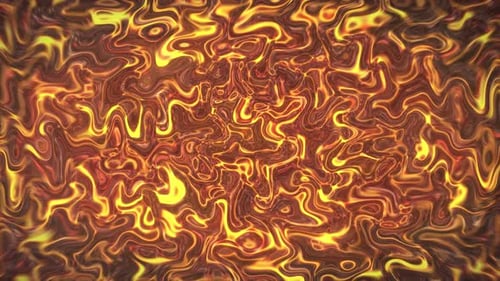 4K Orange Abstract Glossy Neon Lines Seamless Loop