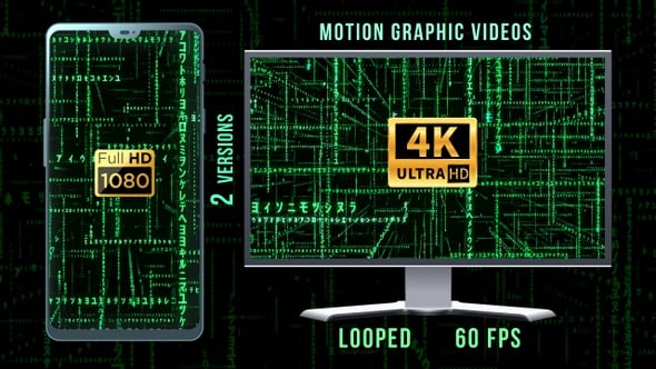 Matrix Stream, Backgrounds Motion Graphics ft. matrix & animation - Envato