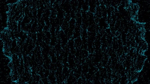 Abstract Digital Organic Particle Wave Transition